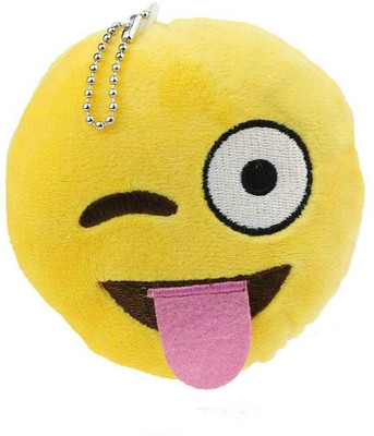 

Emoji tounge stuck emoji Locking Key Chain(Brown)