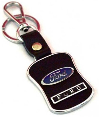 

City Choice Lether & Metal Locking Key Chain(Black, Silver)