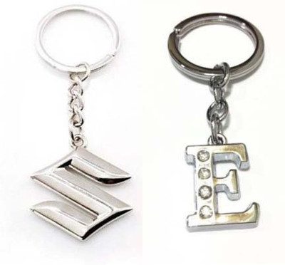 

Rashi Traders Maruti Suzuki & Alphabet E Key Chain(Silver)