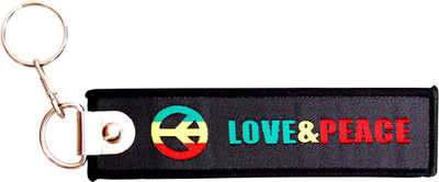 

Dealfinity Love and Peace Key Chain(Multicolor)