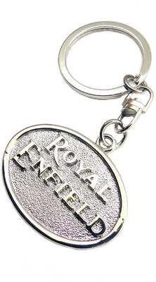 

Techpro Royal Enfield Silver Metal Key Chain(Silver)