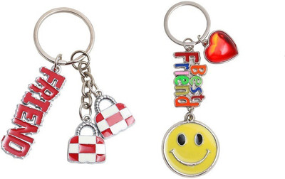 

Forty Creek Best Friend Smiley & Friend With Two Bags Pack of 2 Key Chain(Multicolor)