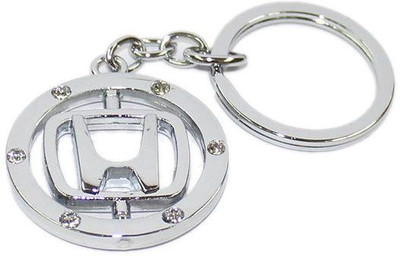 

Aura Imported Honda Cars Revolving Key Chain Key Chain(Silver)