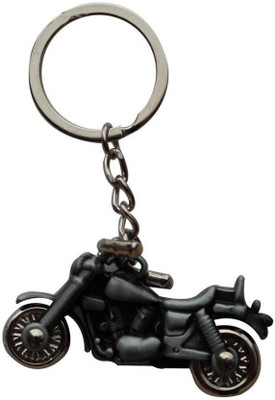 

AR Enterprises Metal Bike Shaped Key Ring Locking Key Chain(Black)
