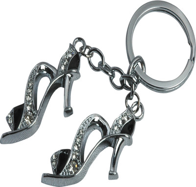

Oyedeal Diamond Studded High Heel Key Chain(Black)