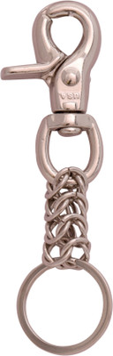 

Oyedeal KYCN1138 Tangled Chain Full Metal Locking Key Chain(Silver)