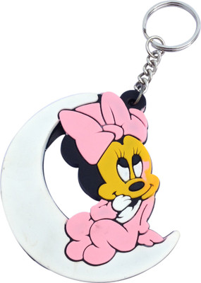 

CTW Cute Doll sitting On Moon Silicone Key Chain(Multicolor)