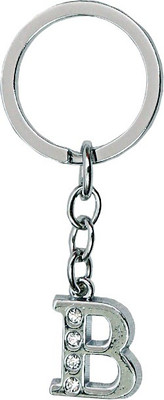 

U R God Alphabet "B" Key Chain(Silver)