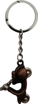 

Anishop Funky Scooter Shape Metal Keyring Key Chain(Gold)