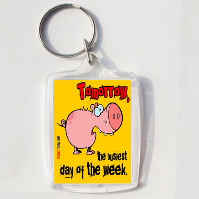 

Thoughtroad TOMORROW BUSIEST DAY Key Chain(Multicolor)