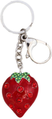 

Tootpado Strawberry - Stylish Stone Key Chain(Red)