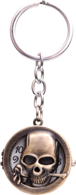 

Oyedeal Bronze Skull Pirate With Pocket Clock Key Chain(Multicolor)