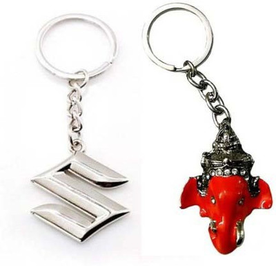 

Rashi Traders Maruti Suzuki & Alphabet M Key Chain(Silver)