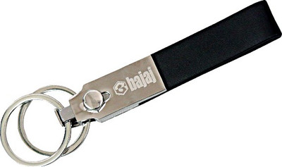

U R God Bajaj Bike Leather Locking Key Chain(Black)