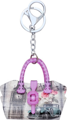 

Super Drool Purple Designer Acrylic Handle Bag Locking Key Chain(Purple)
