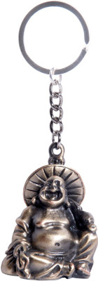 

Oyedeal Feng Shui Laughing Buddha KYCN466 Key Chain(Silver)