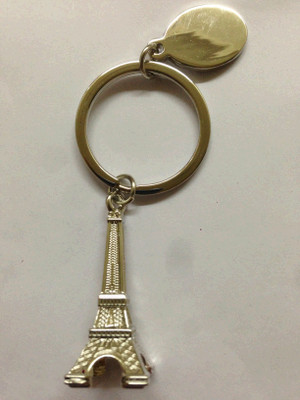 4 OFF on Aura Eiffel Tower Key Ring Key Chain Silver on