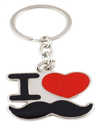 

Forty Creek I Love Moustache Key Chain(Black, Red)