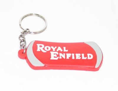 

Aura Royal Enfield Rubber Key Chain(Red, White, Grey)