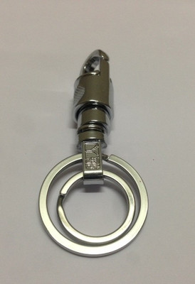 

Aura Full Metal Round Carabiner Key Chain(Silver)