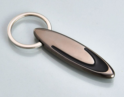 

Minura Oval Yin-Yang Key Chain(Silver, Black)