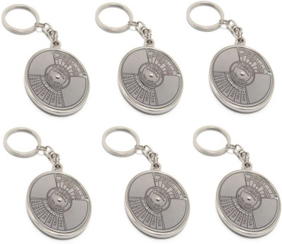 

Oyedeal 50 Years Spin Calendar SC07 Key Chain(Silver)