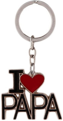 

Saugat Traders I Love Papa Key Chain(Black)