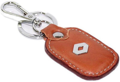

Aura Renault Metal & Leather Imported Key Chain(Silver, Gold)