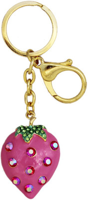 

Tootpado Strawberry - Stylish Stone Key Chain(Pink)