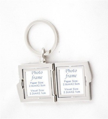 

Confident Double Photo Frame Key Chain(Silver)