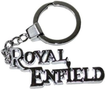 Confident 01 Royal Enfield 323 Metal Silver Key Chain(Silver)