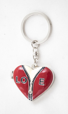 

Forty Creek Love Shape Photo Frame Key Chain(Red)