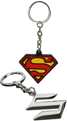 

Alexus Superman And Suzuki Key Chain(Silver)
