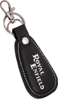 

Zeroza Royal Enfield Leather Metal RE22 Locking Key Chain(Black)