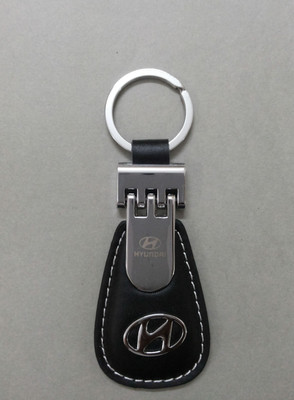 

Oyedeal Hyundai Oval Shaped Leather Key Chain(Black)