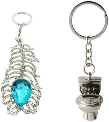 

Alexus Oh My God And Commode Key Chain(Silver)