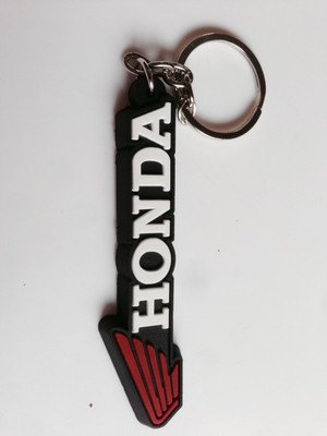 

Aura Honda Bike Rubber Key Chain(White, Red, Black)