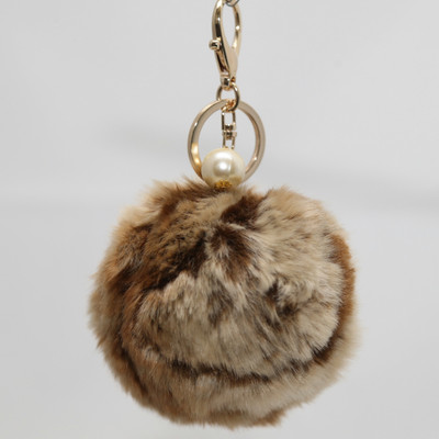 

Padmahastha Pom-Pom Locking Key Chain(Brown)