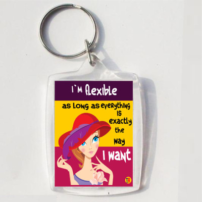 

Thoughtroad I AM FLEXIBLE Key Chain(Multicolor)