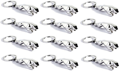 

Ezone Jaguar pack of 12 Key Chain(Silver)