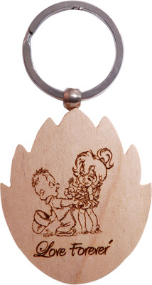 

Oyedeal Express Love KYCN367 Wooden Engraved Key Chain(Brown)