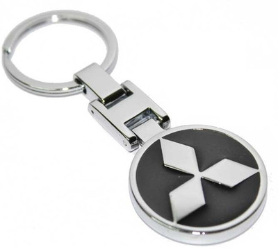 

Aura Mitsubishi Metal Stylish Key Chain(Silver, Black)