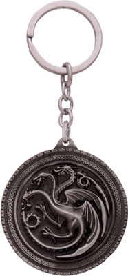 

Zeroza Game of Thrones Targaryen Dynasty Badge ML74 Key Chain(Grey)