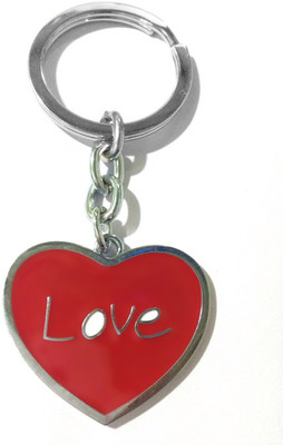 

Tech Fashion Heart Shape Red Love Locking Key Chain(Red)