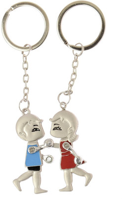 

CTW Moving Hand Love Bird Valentine Couple Key Chain(Multicolor)