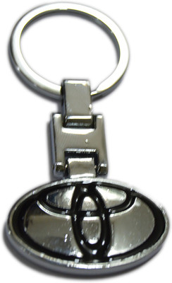 

Tech Fashion Toyota Stunning Black Metal Keyring accessories for Car Bike House Office Key Holder Best Quality Gift -TF-491 Locking Key Chain(Black)
