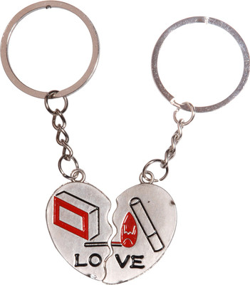 

Zeroza Love In Fire Couple CPL57 Key Chain(Multicolor)