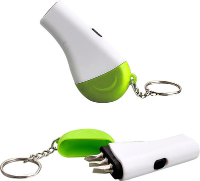 

Shadow Fax Keychain with Toolkit & Torch 5 in 1 Green Key Chain