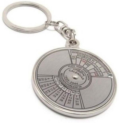 Rashi Traders Calender 50 Years Key Chain(Silver)