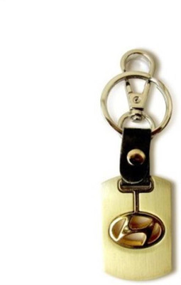 

Web3services Golden Hyundai Keychain Key Chain(Gold)